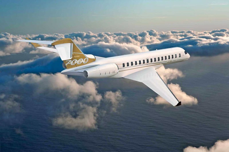 First Global 7000 test aircraft comes together by Bombardier