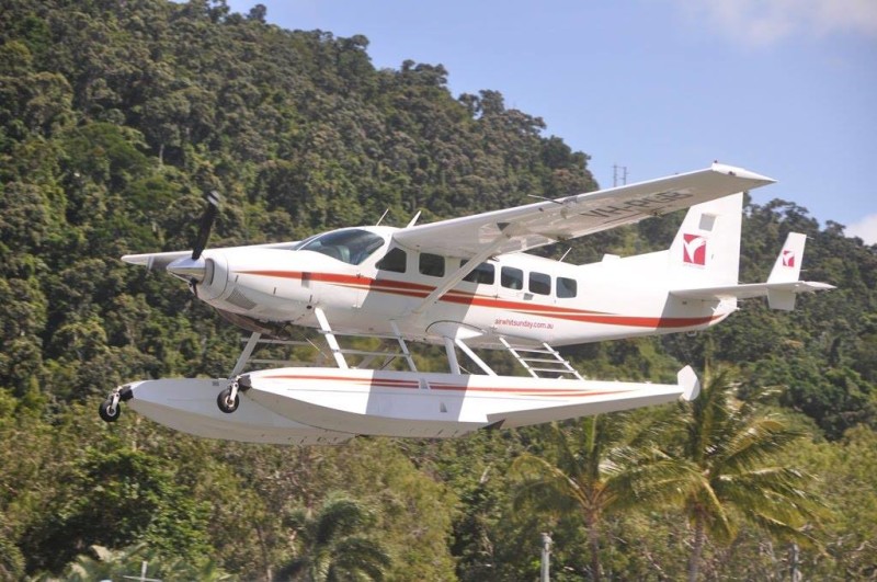 A Cessna 208 Caravan operated by Hamilton Island Air, with the Registration: VH-WTY