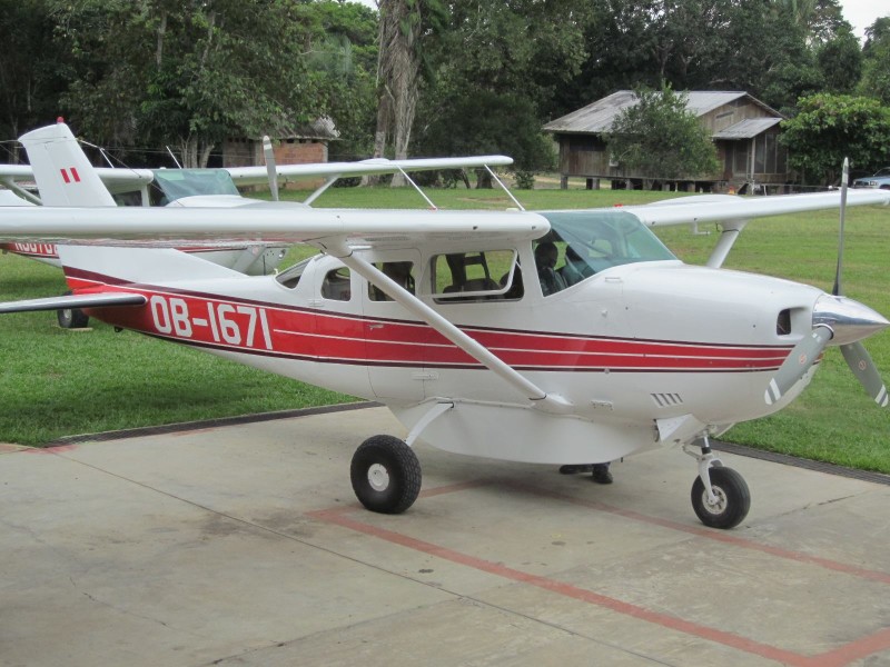 A Cessna 206 met an accident yesterday