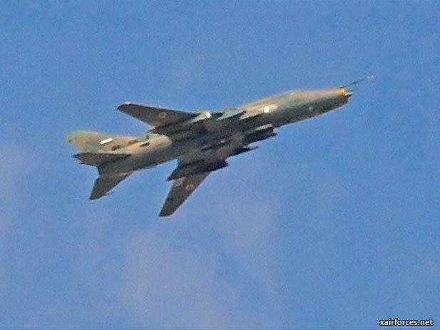 A Sukhoi Su-22 operated by Syrian Air Force was shot down yesterday