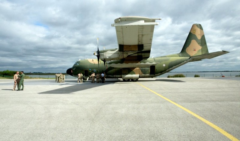 A Lockheed C-130H Hercules  met an accident yesterday